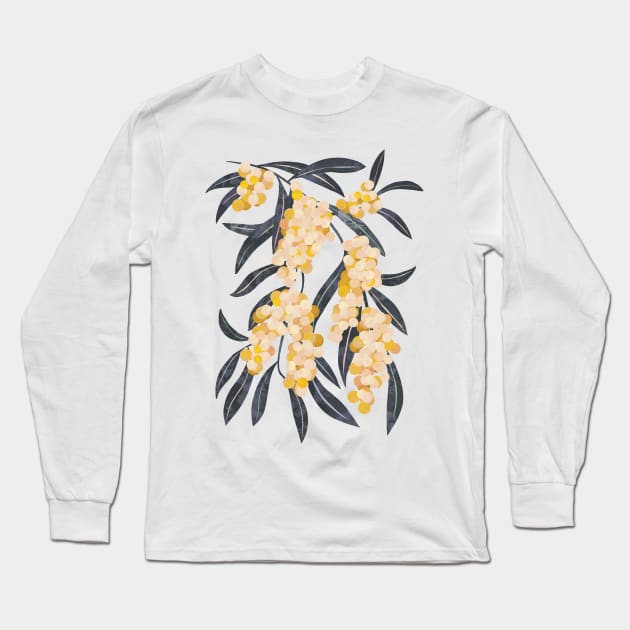 Mediterranean plants Long Sleeve T-Shirt by Elbuenlimon